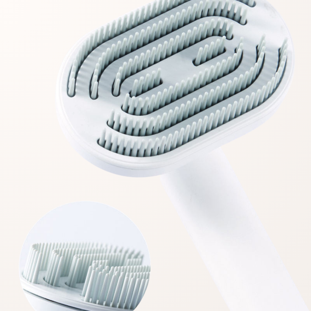 Brosse de massage et de nettoyage en silicone souple pour chat et chien - Pawaia