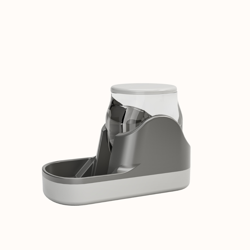 Distributeur d'eau et fontaine pour chat couleur gris pastel - Pawaia