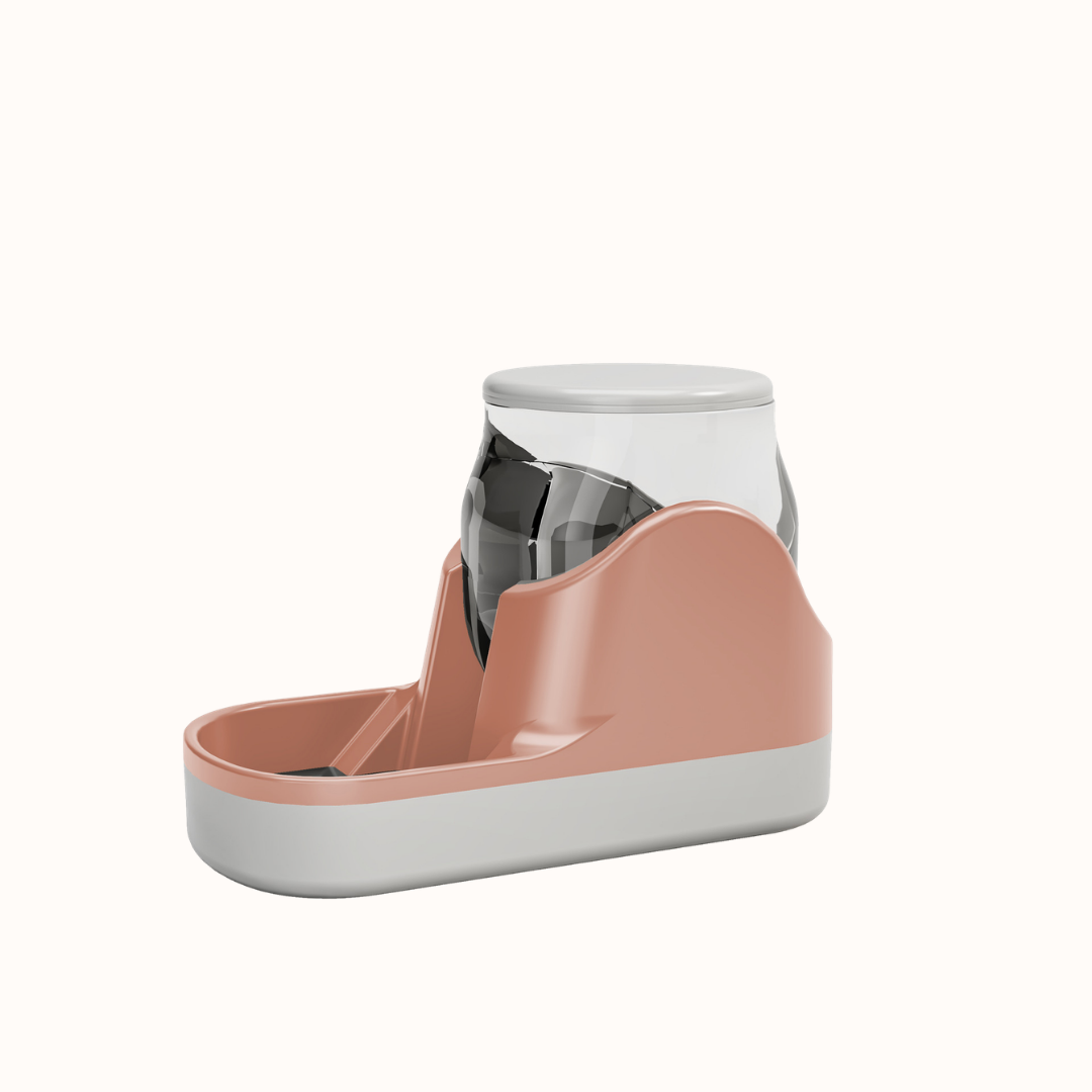 Distributeur d'eau et de boisson pour chat rose pastel - Pawaia