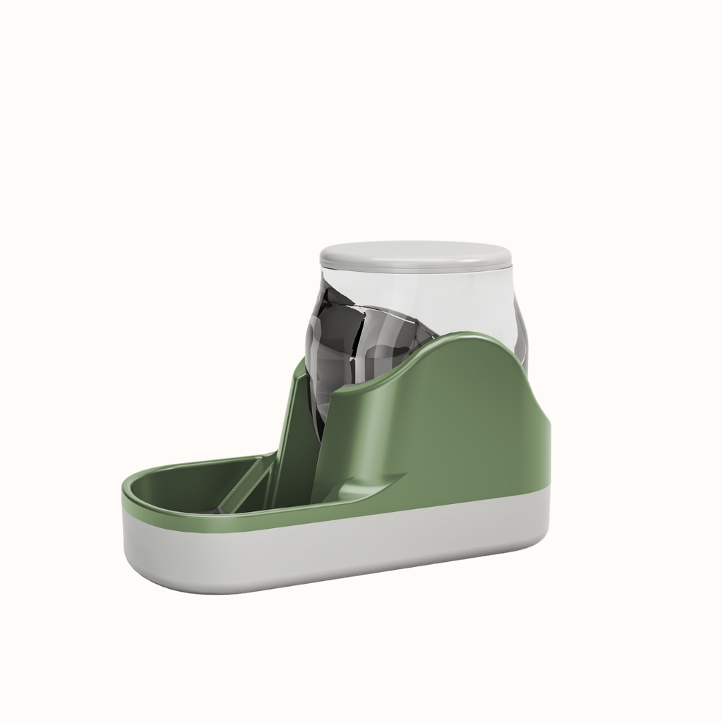 Distributeur d'eau automatique vert sauge pour chat et petit chien - Pawaia